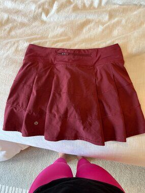 Lululemon Pace Rival Mid-Rise Skirt - Mulled Wine